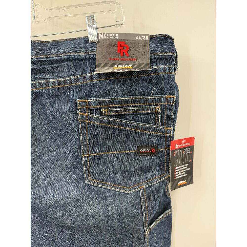 Ariat Work Men's M4 Low Rise Boot Cut FR Work Jeans Style: 10017262 44x38 NWT - Picture 8 of 14